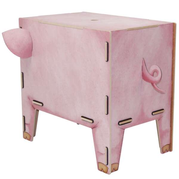 Vierbeiner Hocker Schwein