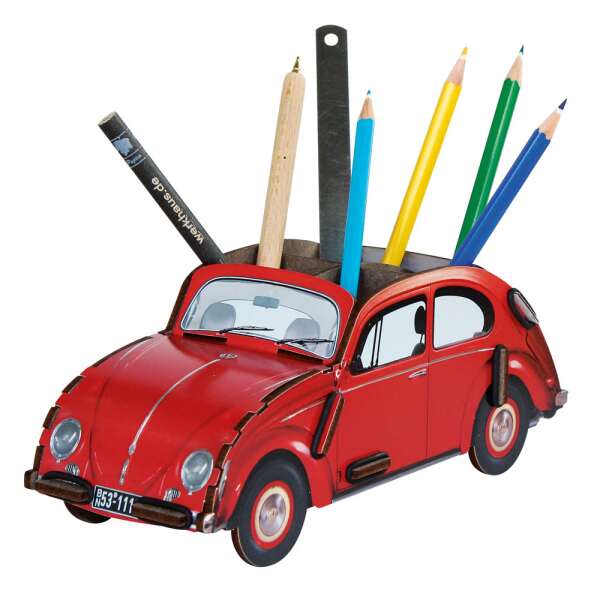 Pen Box - VW Beetle limosine red