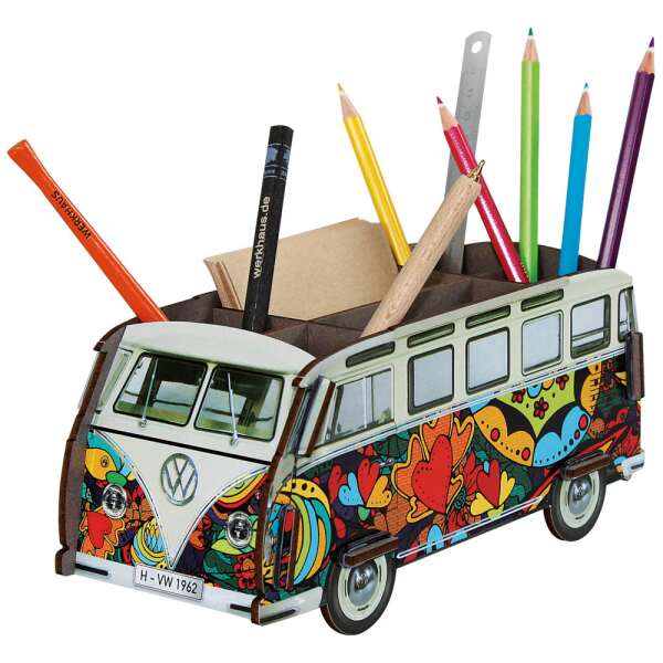 Pen Box VW-Bus T1 - Pop art hearts