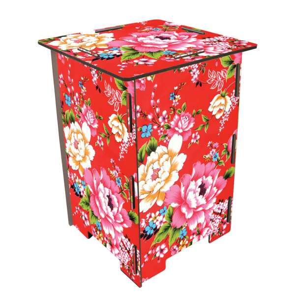 PHOTO STOOL - colorful flower