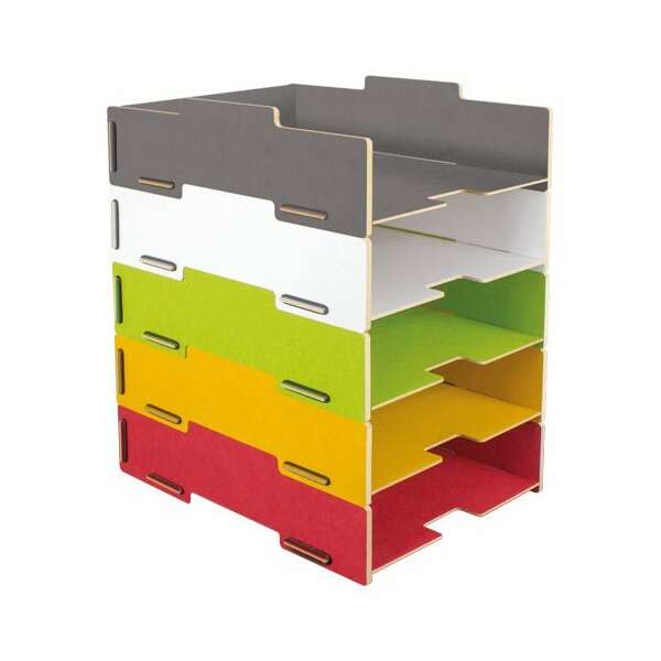 Letter Tray stackable - grass green