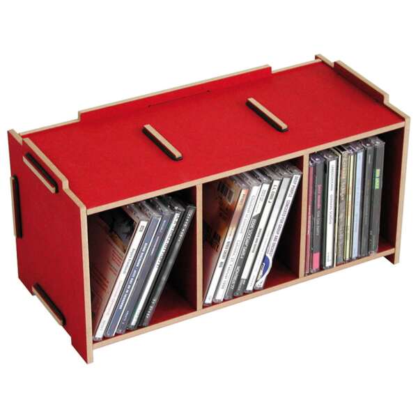 MEDIA BOX CD - dark red