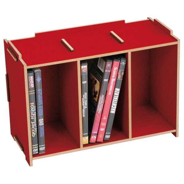 MEDIA BOX DVD - dark red