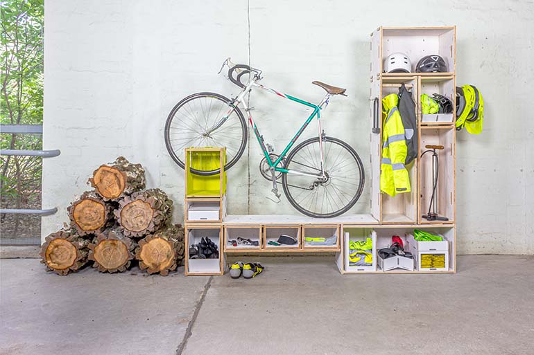 Fahrradständer selber bauen für die Wohnung - WERKHAUS